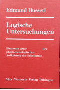 Logische Untersuchungen, Band 2, Teil 2 Husserl, Edmund