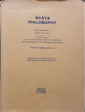 Nyāya Philosophy: Third AdhyāyaGautama