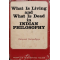 What is Living and What is Dead in Indian Philosophy vonChattopadhyaya. D.