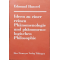 Ideen zu einer reinen Phänomenologie und phänomenologischen Philosophie vonHusserl, Edmund